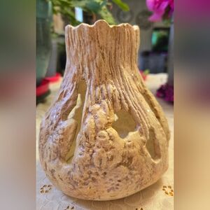 Rustic Cottagecore Ceramic Candle Holder